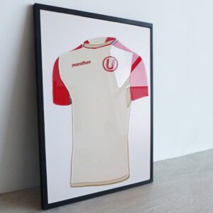 Universitario de deportes exclusivo cuadro en relieve  3D / Camiseta Universitario Fondo  Blanco