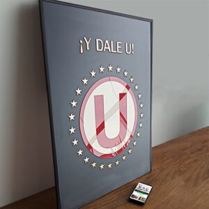 Universitario de deportes exclusivo cuadro en relieve  3D /  U Circulo de estrellas