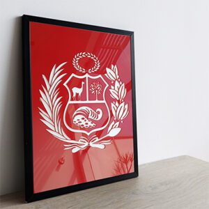 Escudo nacional rojo