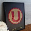 Universitario de deportes exclusivo cuadro en relieve  3D /  Universitario black Personalizado