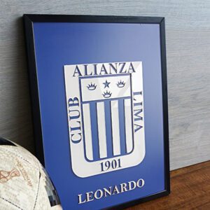 Alianza Lima 9 Alianza Azul Mate Grueso Personalizado