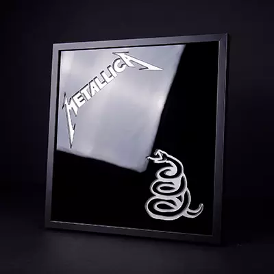 Metallica Cuadro 3D Black Albúm: Arte Legendario en Alto Relieve