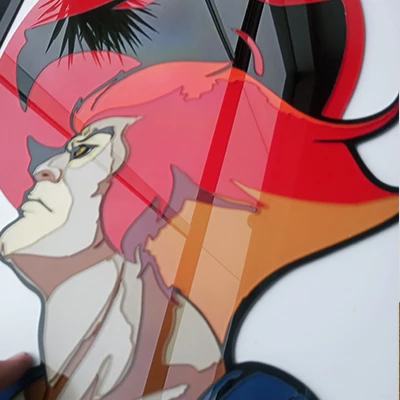Thundercats Leon-O Cuadro 3D : Arte Épico en Alto Relieve 2 Thundercats Leon-O Cuadro 3D : Arte Épico en Alto Relieve - Imagen 2